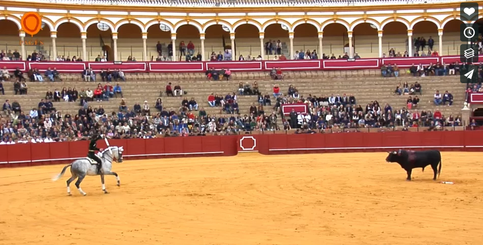 Sevilla, Bullfight on horseback 3 April